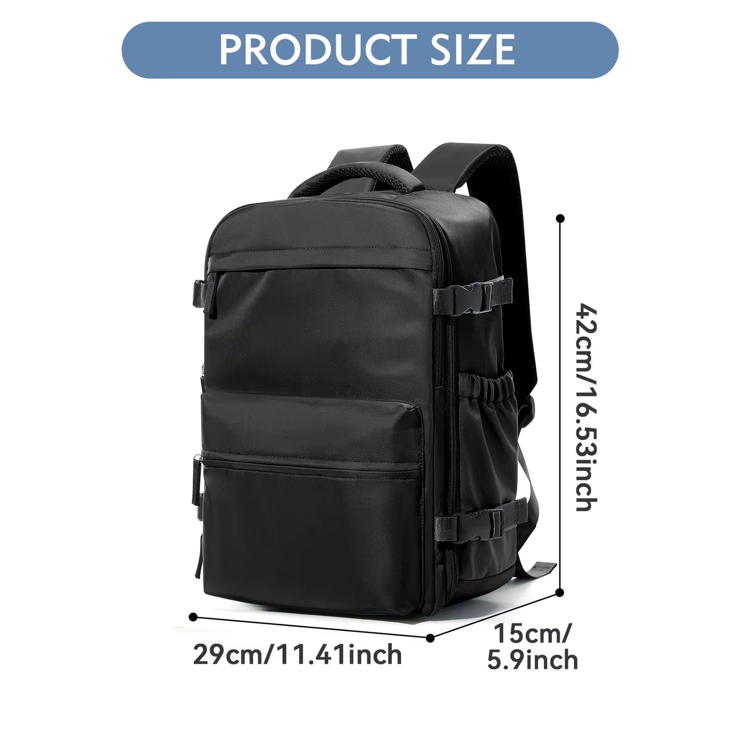 Vacuum Backpack Travel Bag for Men Large Capacity Airback Backpack Business Laptop Backpack Women Expandable Backpack School Bag